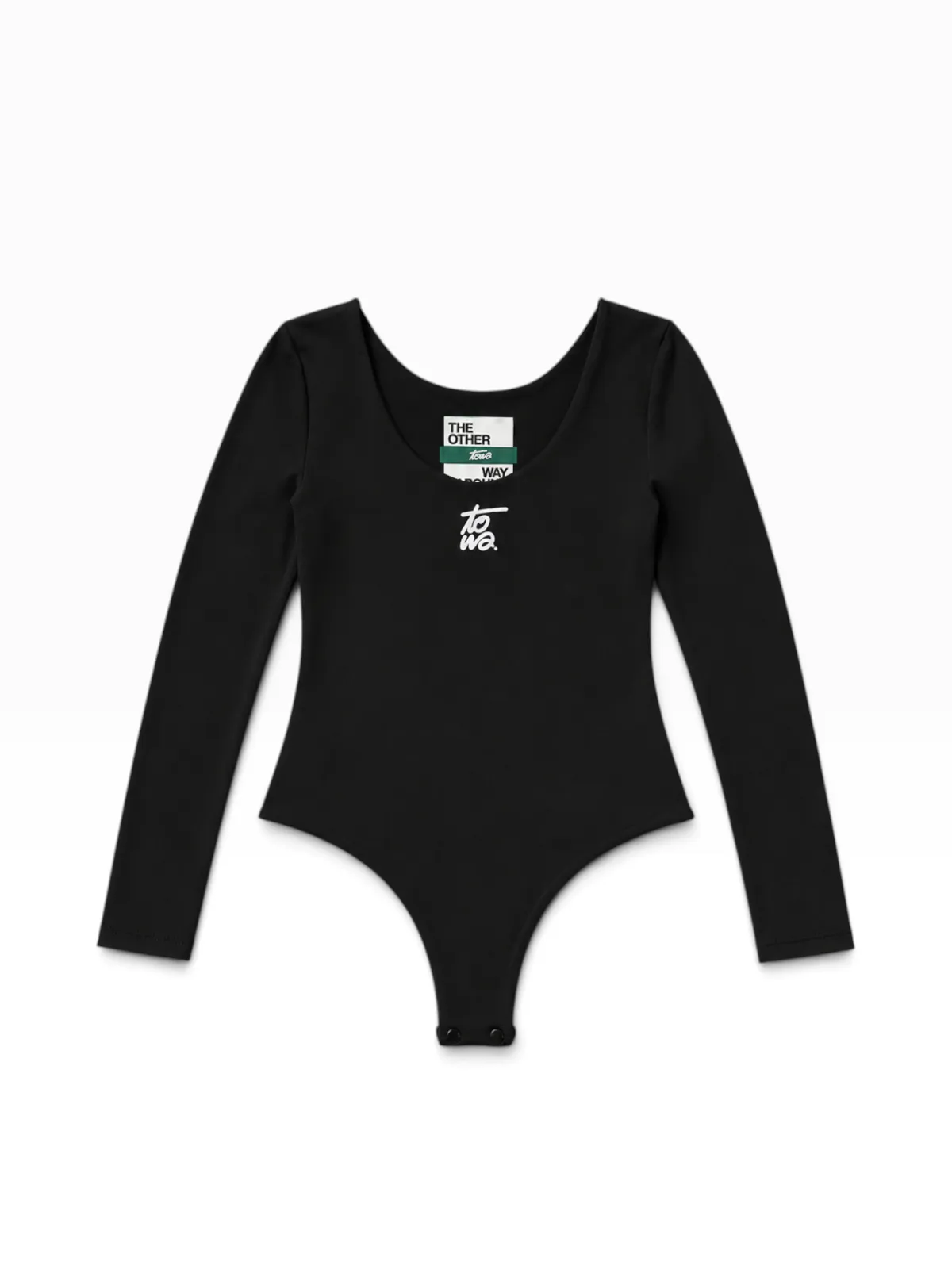 Deep V Signature Bodysuit Negro