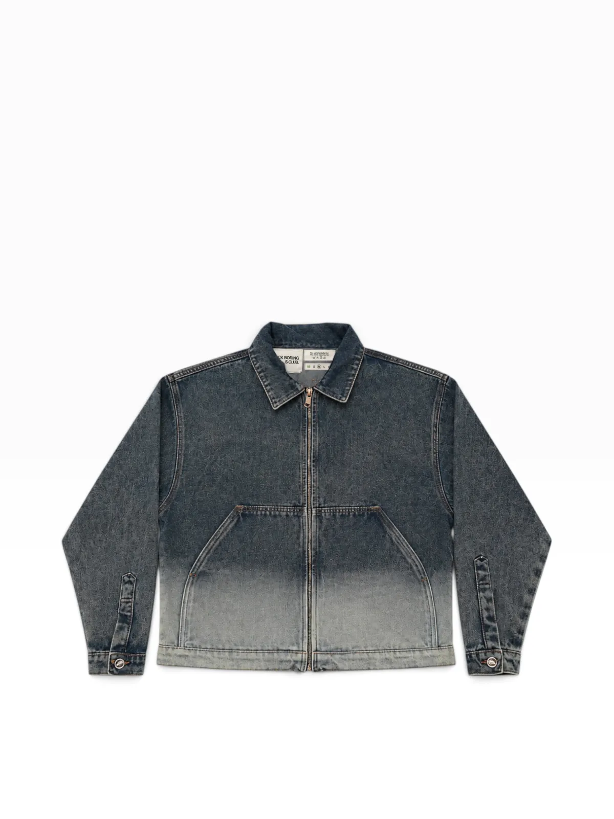 Workshop Denim Zip Jacket Ice Blue