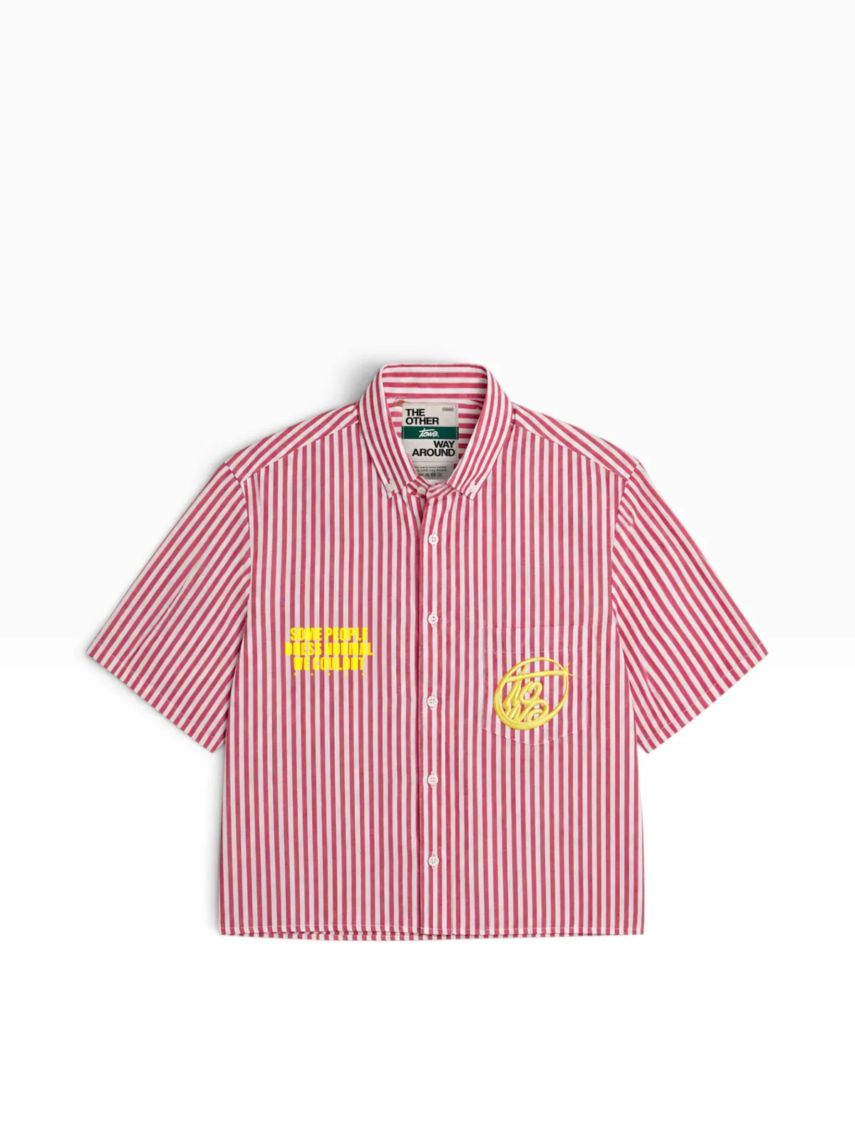 Valencia Stripe Shirt SS Rayas Rojo/blanco